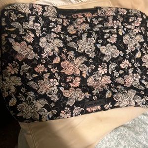 A Vera Bradley black and white laptop case